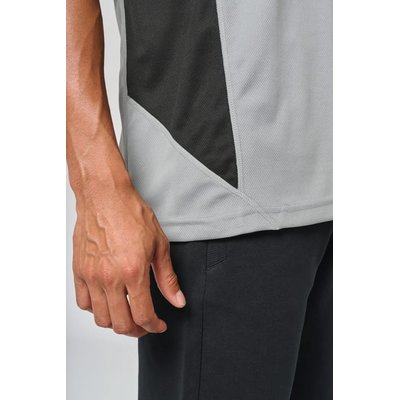 Camiseta deportiva bicolor manga corta