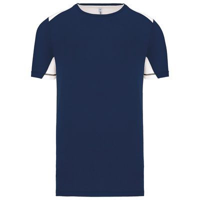 Camiseta deportiva bicolor unisex Sporty Navy / White 3XL