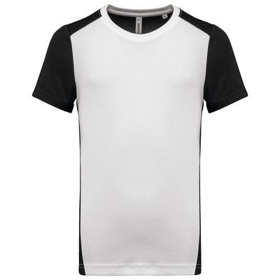 Camiseta deportiva de hombre secado rápido White / Black M