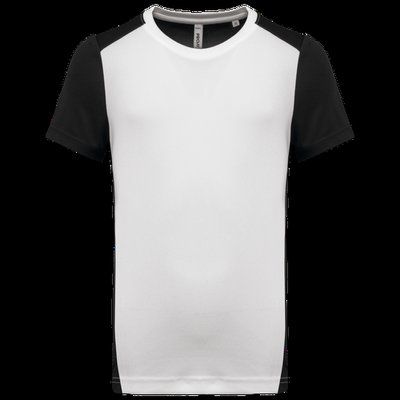 Camiseta deportiva de hombre secado rápido White / Black Xl