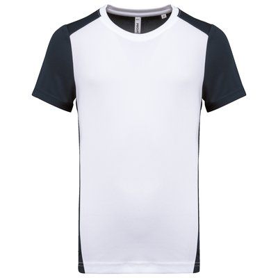 Camiseta deportiva de hombre secado rápido White / Navy Xl