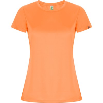 Camiseta ECO Manga Corta Mujer Control Dry NARANJA FLUOR S