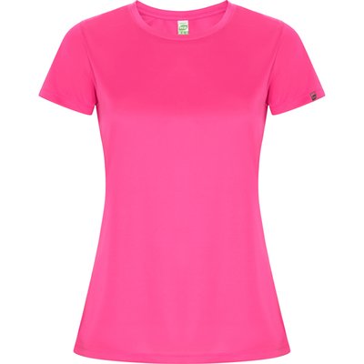 Camiseta ECO Manga Corta Mujer Control Dry ROSA FLUOR L