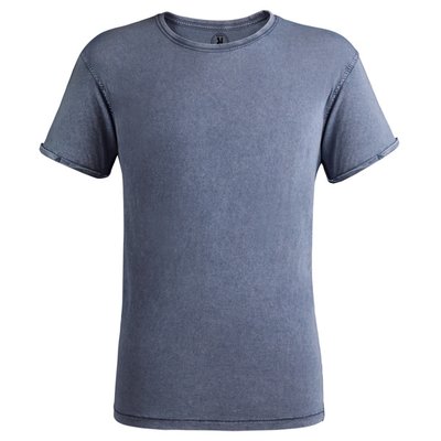 Camiseta Efecto Desgastado AZUL DENIM S