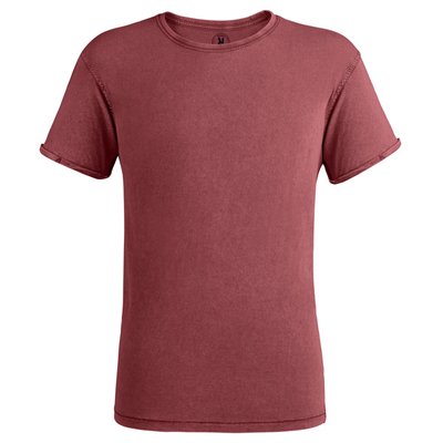 Camiseta Efecto Desgastado GRANATE L