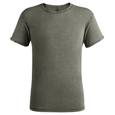 Camiseta Efecto Desgastado VERDE MILITAR OSCURO M