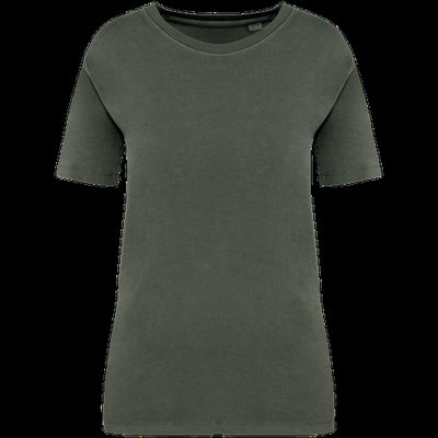 Camiseta efecto lavado de mujer Washed Organic Khaki XXL
