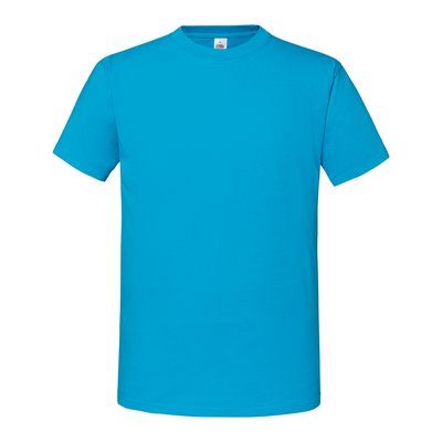 Camiseta Efecto piel de melocotón Azur Blue L