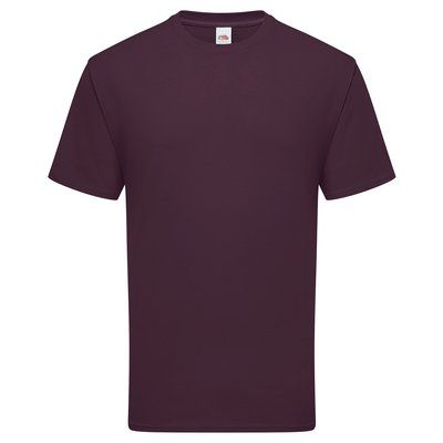 Camiseta Efecto piel de melocotón Burgundy S