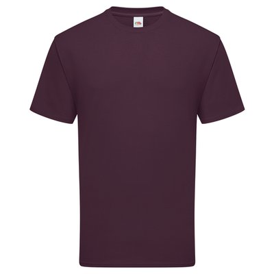 Camiseta Efecto piel de melocotón Burgundy Xl