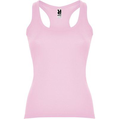 Camiseta entallada estilo nadadora Rosa Claro 2XL