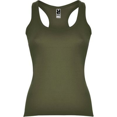 Camiseta entallada estilo nadadora Verde militar 2XL