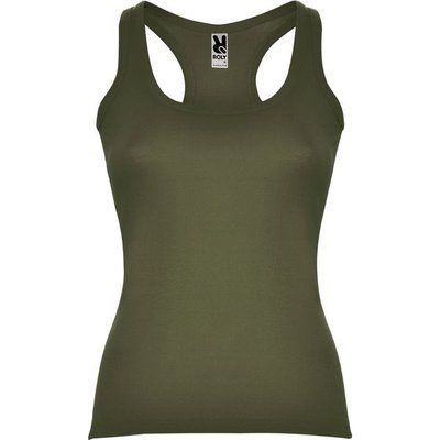 Camiseta entallada estilo nadadora Verde militar L