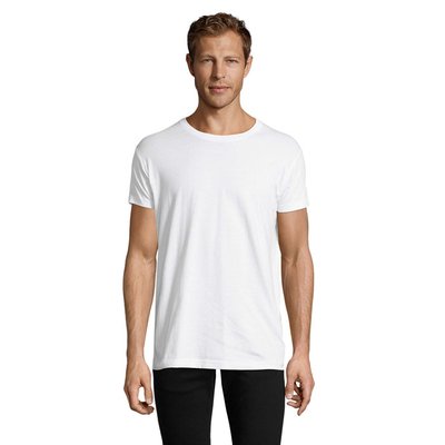 Camiseta Entallada Hombre Algodón Blanco L