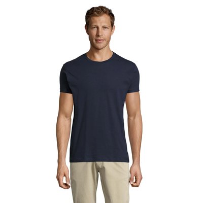 Camiseta Entallada Hombre Algodón French Marino L
