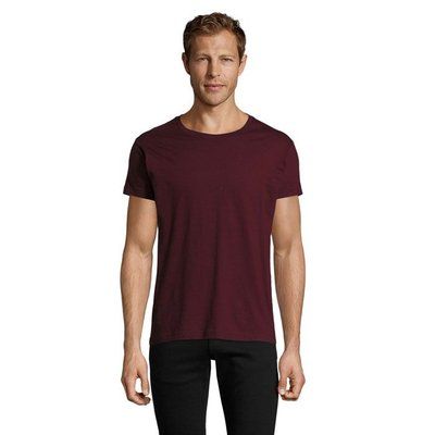 Camiseta Entallada Hombre Algodón Oxblood Xl