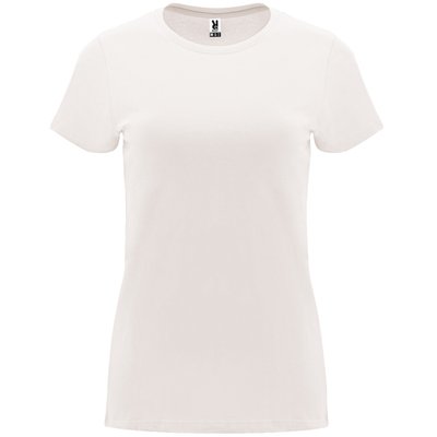Camiseta entallada de manga corta con cuello redondo BLANCO VINTAGE L