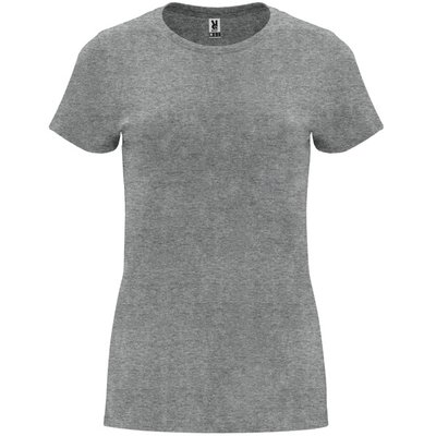 Camiseta entallada de manga corta con cuello redondo Gris Vigore M