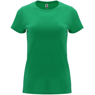 Camiseta entallada de manga corta con cuello redondo VERDE KELLY 2XL