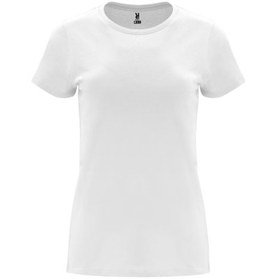 Camiseta entallada de manga corta con cuello redondo