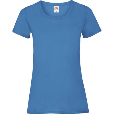 Camiseta entallada mujer 100% algodón Azur Blue M