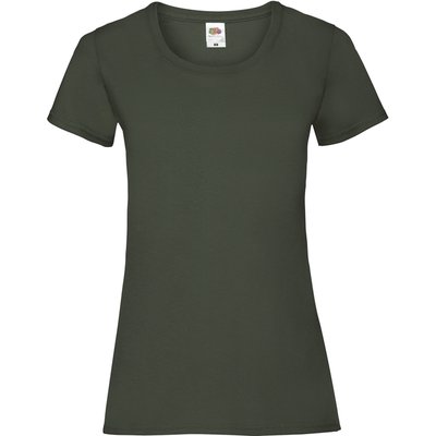 Camiseta entallada mujer 100% algodón Bottle Green XS