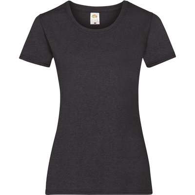Camiseta entallada mujer 100% algodón Dark Heather Grey S