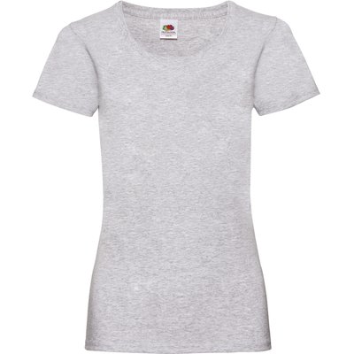 Camiseta entallada mujer 100% algodón Heather Grey Xs