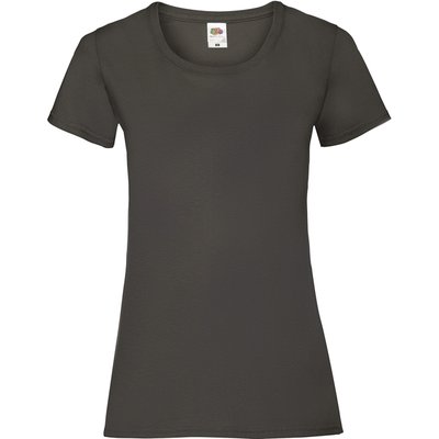 Camiseta entallada mujer 100% algodón Light Graphite M