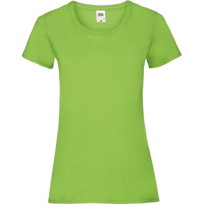 Camiseta entallada mujer 100% algodón Lime Xs