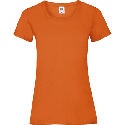 Camiseta entallada mujer 100% algodón Orange Xl
