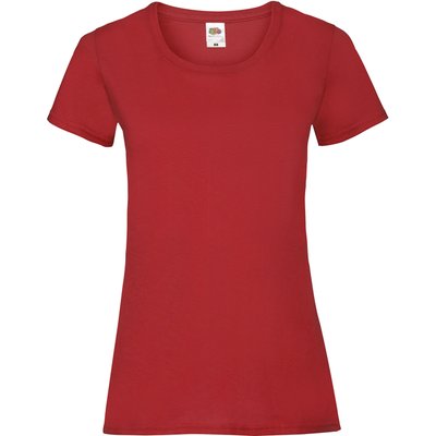 Camiseta entallada mujer 100% algodón Red L