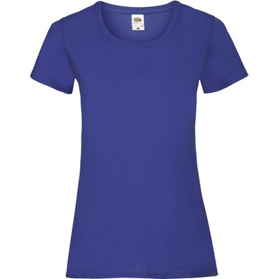 Camiseta entallada mujer 100% algodón Royal Blue L