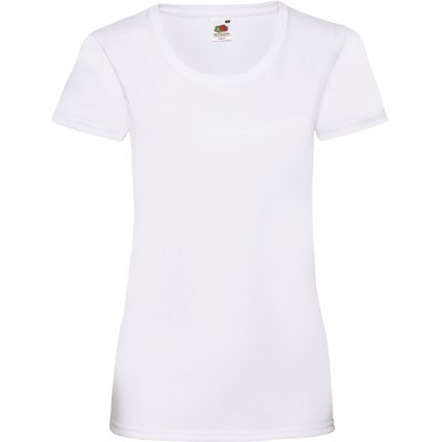 Camiseta entallada mujer 100% algodón White Xs