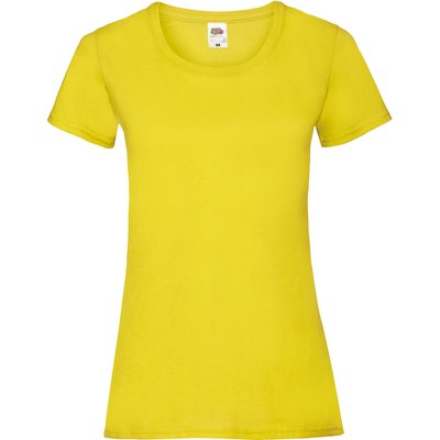 Camiseta entallada mujer 100% algodón Yellow S