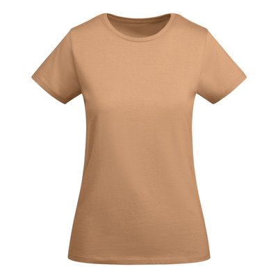 Camiseta entallada mujer algodón orgánico NARANJA GREEK S