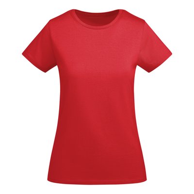 Camiseta entallada mujer algodón orgánico Rojo 3XL