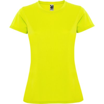 Camiseta Entallada Mujer Amarillo Fluor M