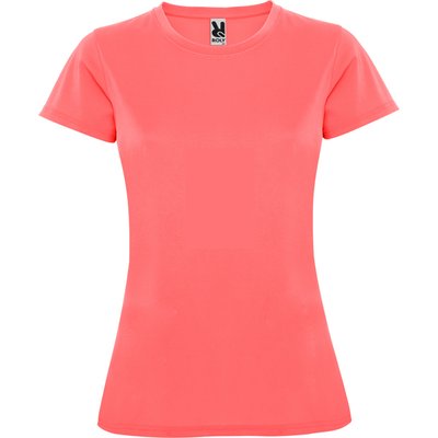 Camiseta Entallada Mujer Coral Fluor M