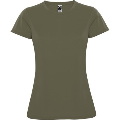 Camiseta Entallada Mujer Verde militar S