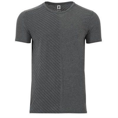 Camiseta con Estampado Lateral de Líneas