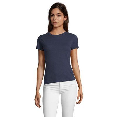 Camiseta Fit Mujer 150g French Marino M