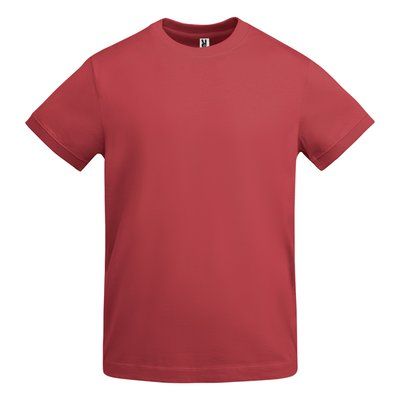 Camiseta Gruesa Algodón Hombre Rojo Crisantemo Xl
