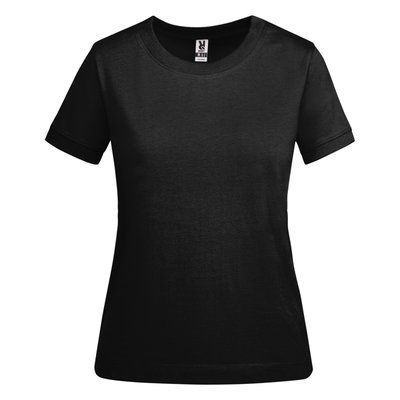 Camiseta gruesa de mujer Negro 2XL