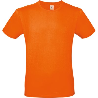 Camiseta hombre 100% algodón preencogido Orange L