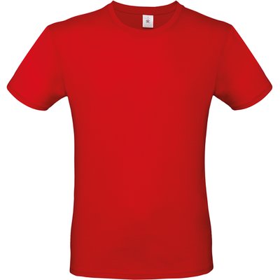 Camiseta hombre 100% algodón preencogido Red L