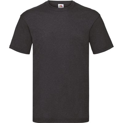 Camiseta hombre algodón cuello redondo Dark Heather Grey S