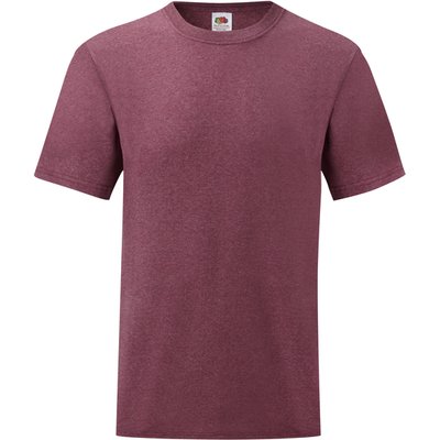 Camiseta hombre algodón cuello redondo Heather Burgundy L