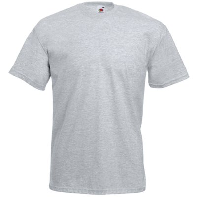 Camiseta hombre algodón cuello redondo Heather Grey L
