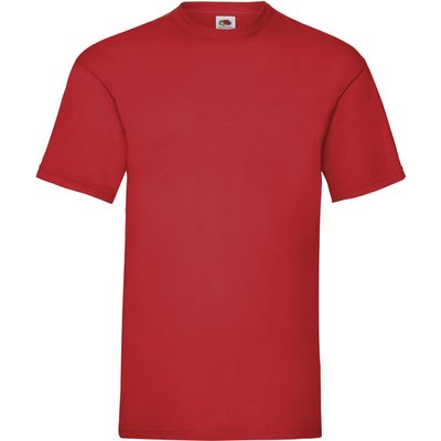 Camiseta hombre algodón cuello redondo Red M